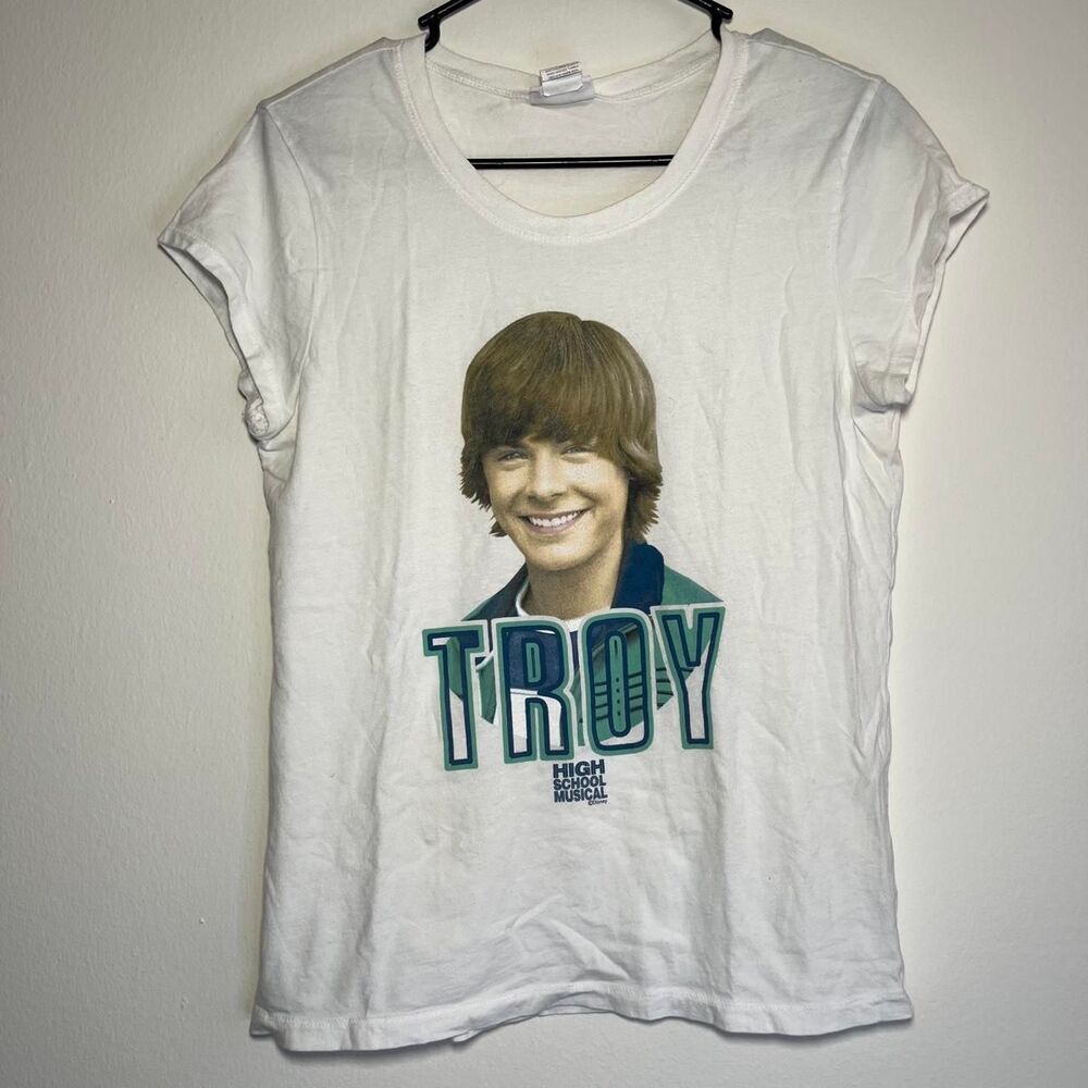 High School Musical Troy Bolton Zac Efron Young Heart Throb Shirt Kid XXXL